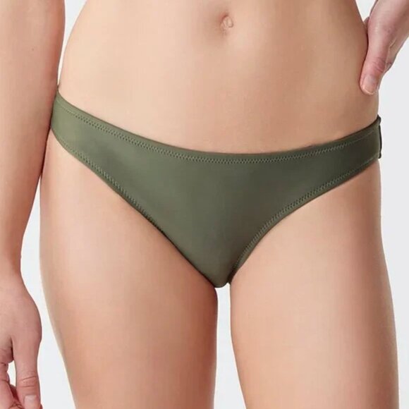 J. Crew Heritage 1989 High Leg Bikini Bottom Women's‎ Small Cool Cypress Beach - Picture 1 of 8